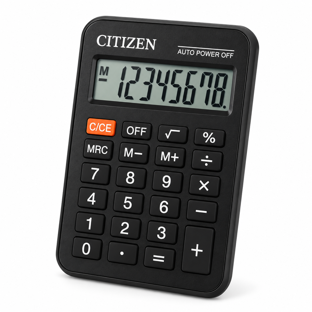 آلة حاسبة Citizen CT-210N، آلة حاسبة مكتبية محمولة بثمانية أرقام للاستخدام المكتبي والمدرسي (T27686)
