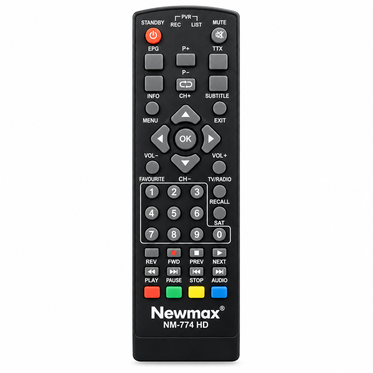 جهاز التحكم عن بعد NEWMAX لجهاز الاستقبال الفضائي NM-774HD