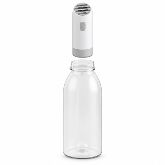Portable Electric Travel Bidet Handheld Flushing Device with Bottle