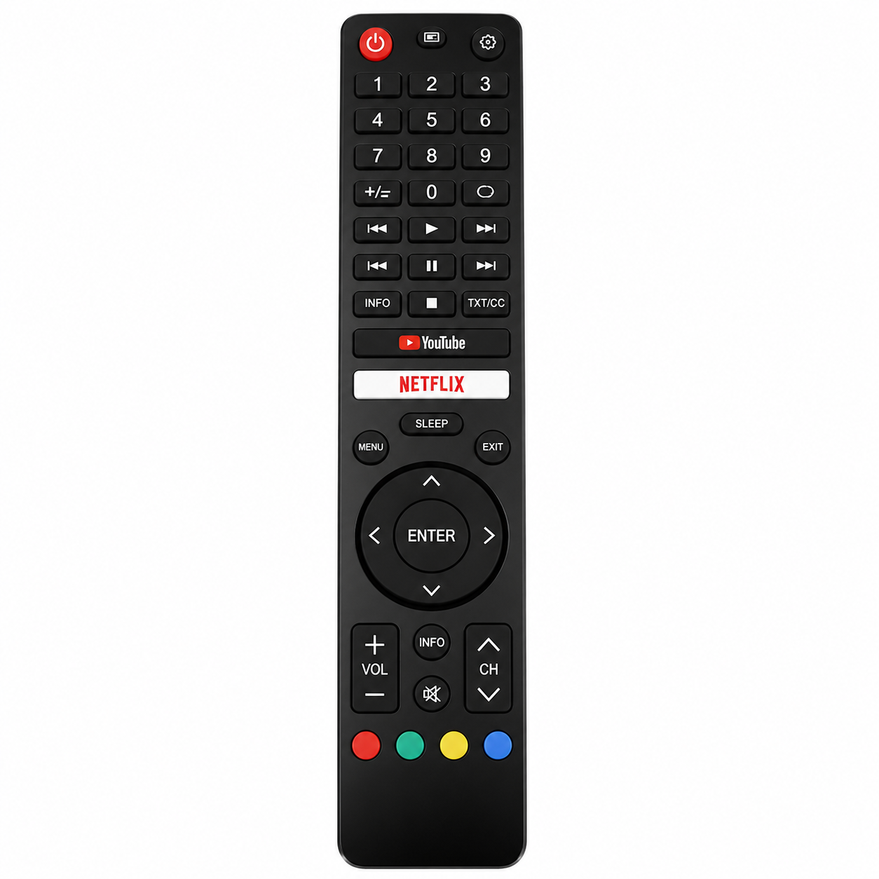 Sharp CRC-320V TV Remote Control Compatible Replacement
