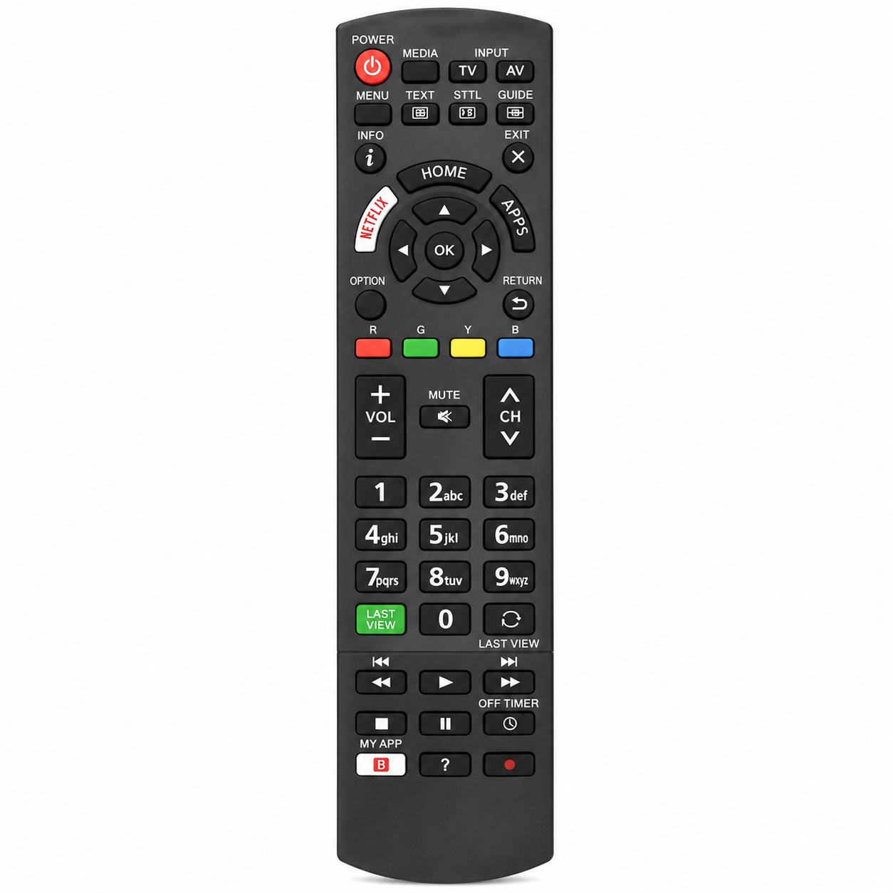 Panasonic LED TV Remote Control Compatible Replacement Remote
