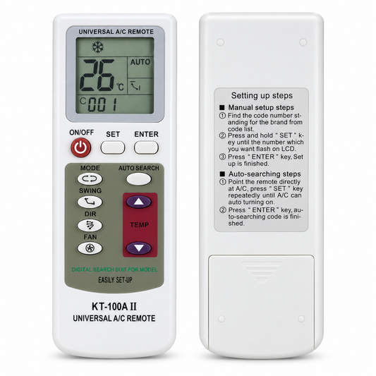 KT-100A II Universal AC Remote Control – Multifunction IR