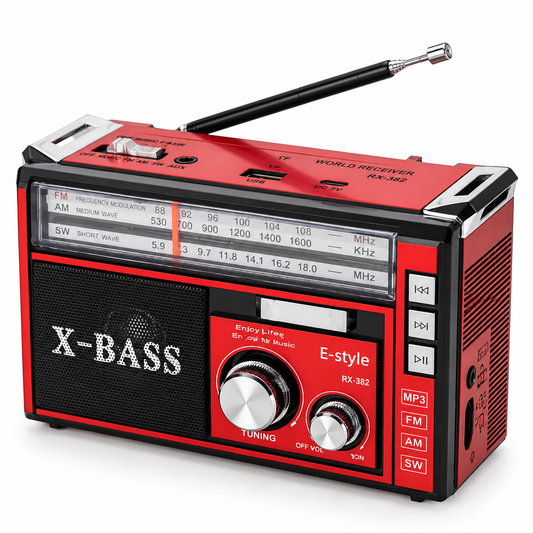 مشغل أقراص USB/TF عالي الحساسية من غولون، راديو RX-381BT مع DT وصوت 2.4 جيجا هرتز