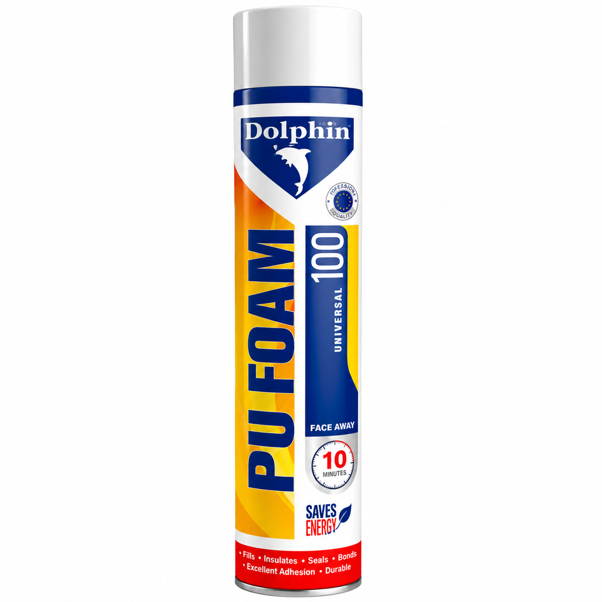Dolphin PU Foam 100 Universal 750ml 600g Expanding Insulation Foam