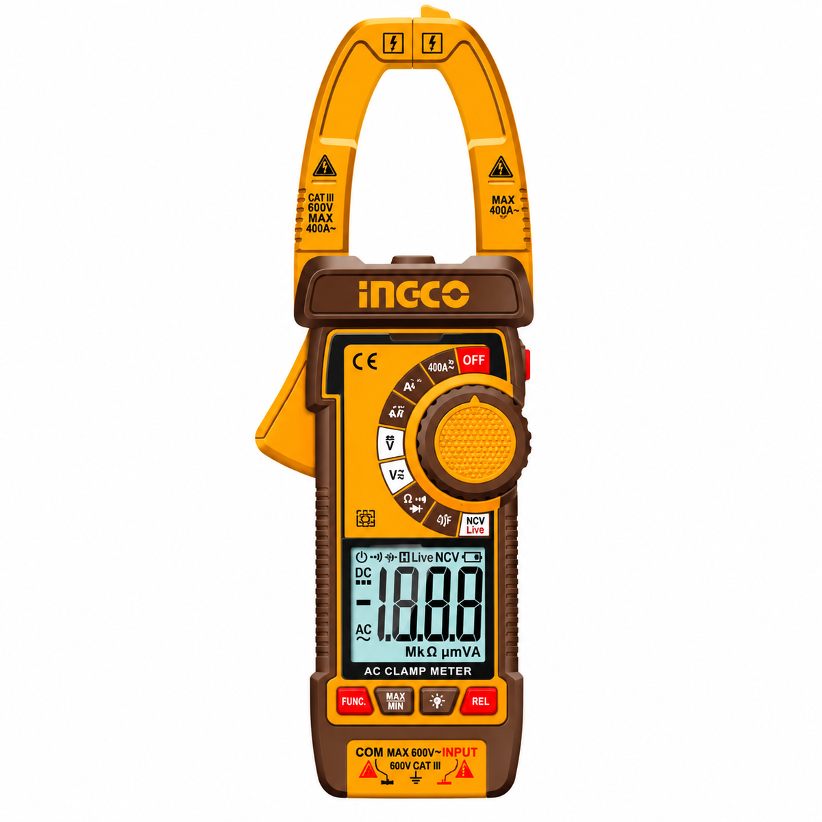 INGCO DCM66001 600A Digital AC Clamp Meter