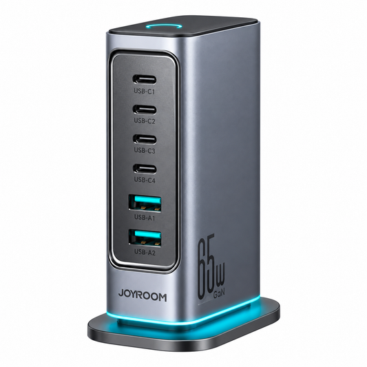 JOYROOM JR-TCM02 65W Multi-Port Fast Charger, USB-A + USB-C