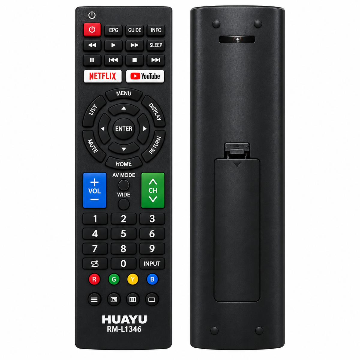 جهاز التحكم عن بعد العالمي البديل RM-L1346 من HUAYU Sharp للتلفزيون الذي يعمل بنظام Android