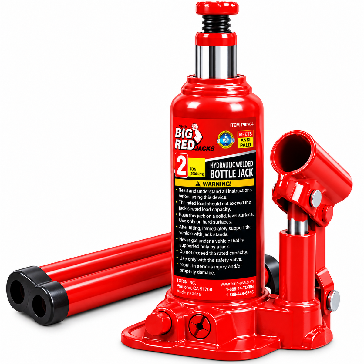 BIG RED Torin T90403B Hydraulic Welded Bottle Jack 4 Ton