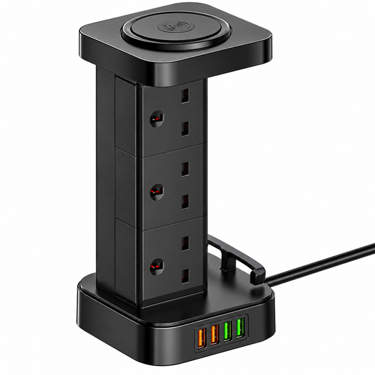 LDNIO SKW6457 Tower Extension Power Socket6 AC Outlets, Surge Protector and Power Hub (SN)