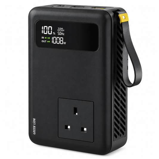 محطة طاقة Green Lion Power Vault بقدرة 30000 مللي أمبير في الساعة و270 واط مع مخرج تيار متردد