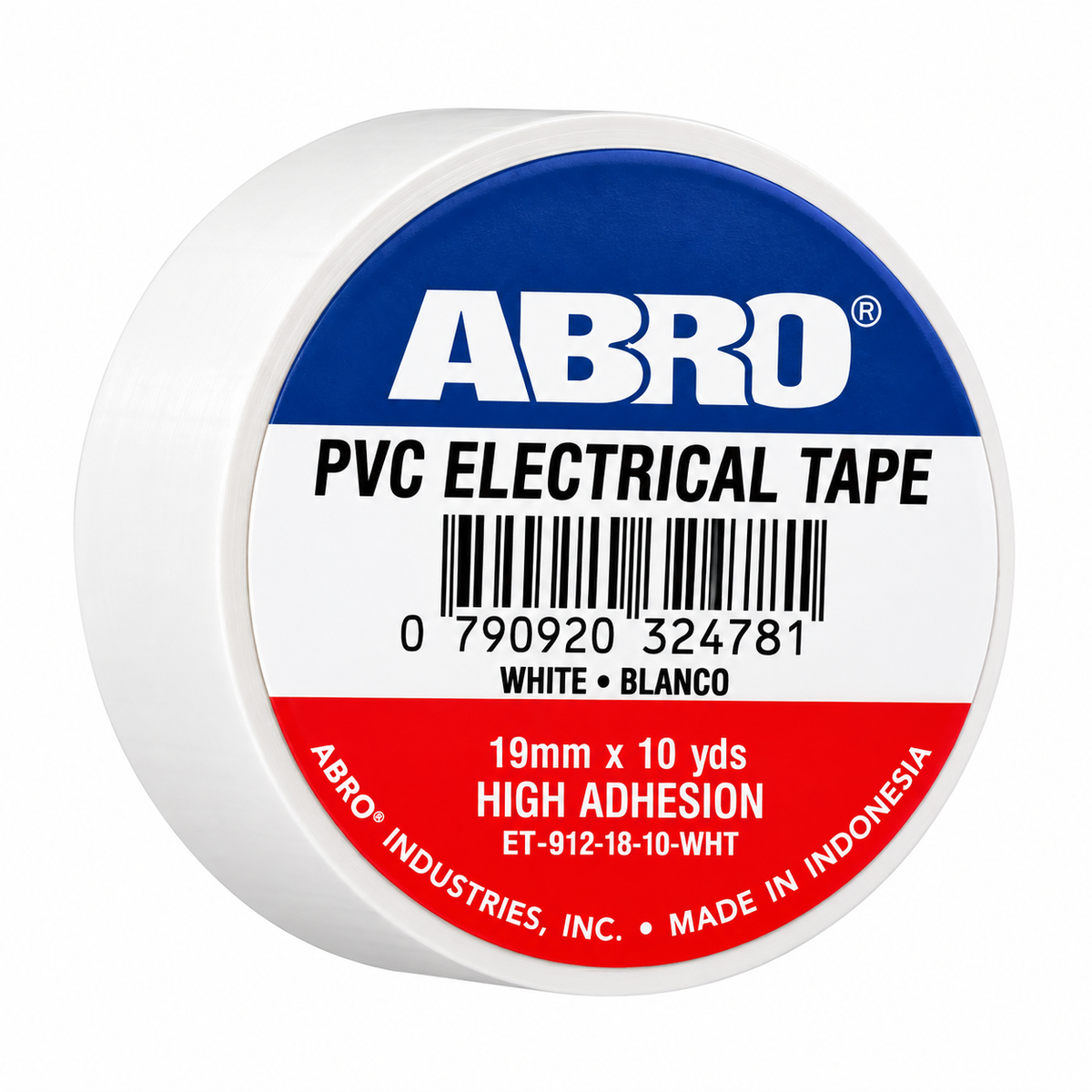 ABRO ET-912 19mm PVC Electrical Insulation Tape White