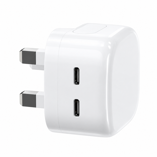 شاحن سريع صغير بقدرة 35 واط بمنفذي USB-C ويدعم تقنية PPS طراز L-2P356