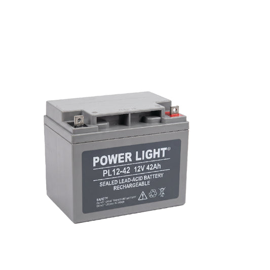 Power Light PL12-42 12V 42Ah VRLA AGM Sealed  Lead-Acid Battery