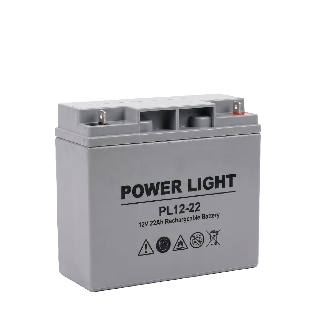 Power Light PL12-22 12V 22Ah VRLA AGM Sealed  Maintenance-Free Lead-Acid Battery