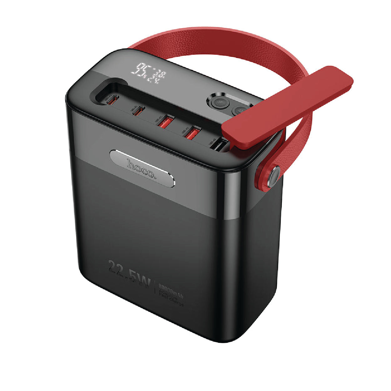 HOCO J143 Power Station 80000mAh 22.5W Fast Charging Power Bank with LED Desk Lamp and Display (SN)