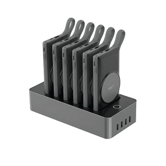 WST 6-in-1 Magnetic Wireless Power Bank Docking Station Multi-Interface Fast Charging Hub (SN)