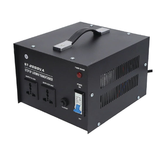 Philux ST-2000VA Step Up & Step Down Voltage Transformer  – 110V/220V High-Capacity Power Converter