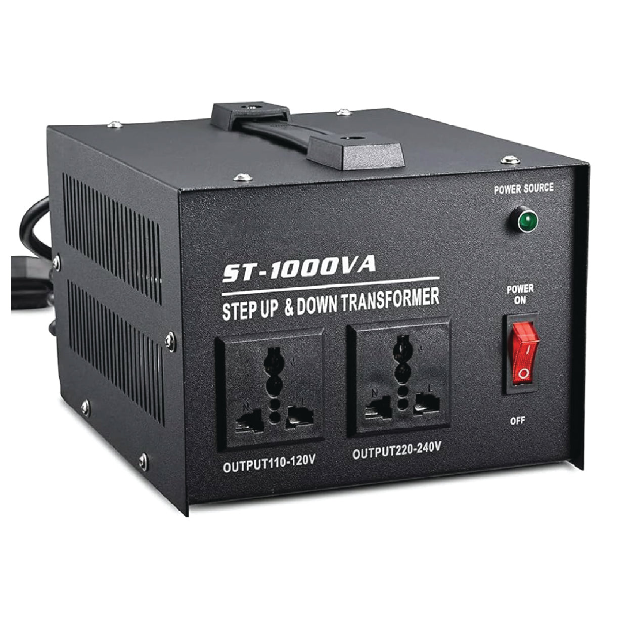 Philux ST-1000VA Step-Up/Step-Down Voltage Transformer  - Microprocessor Controlled 110V/220V Converter