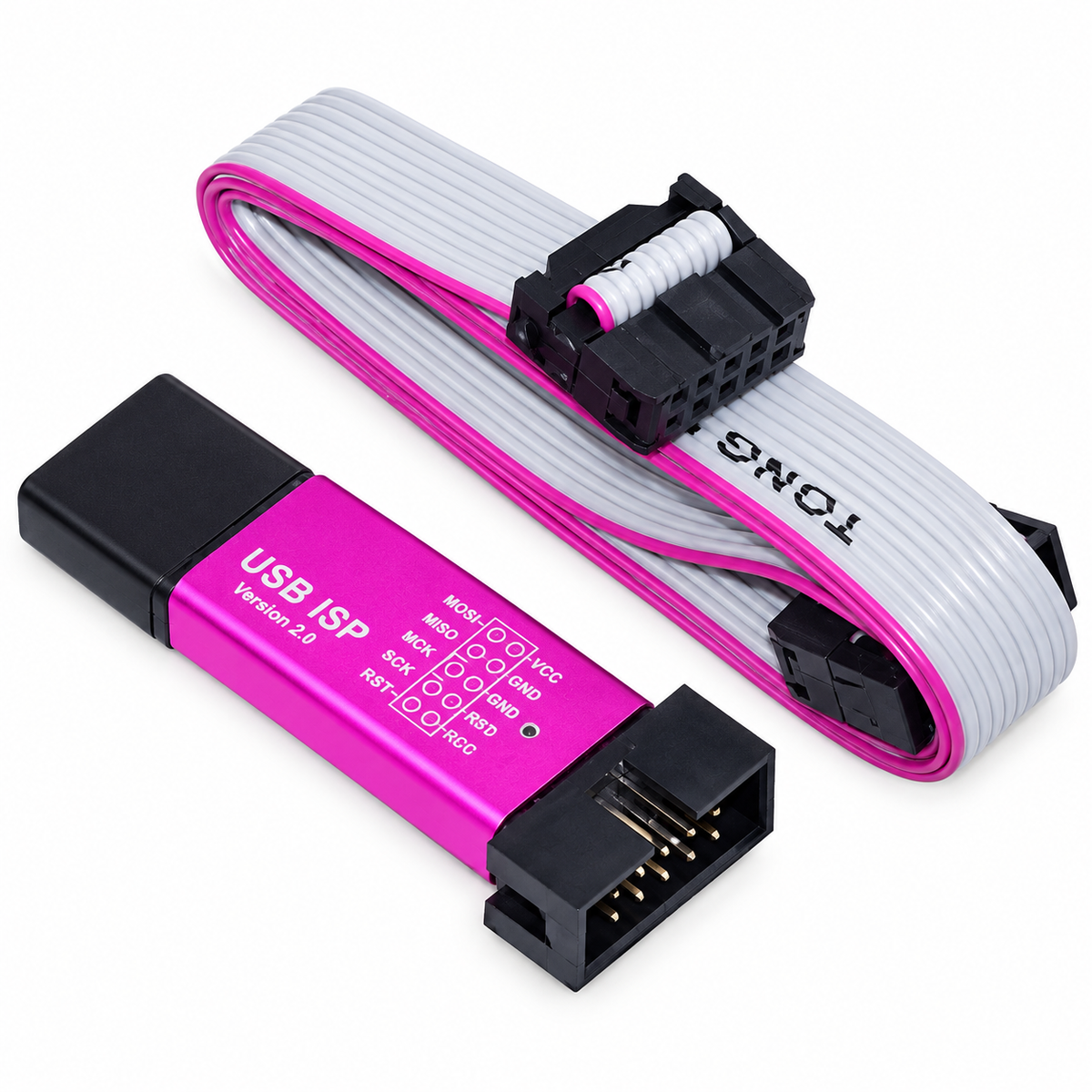 USBASP AVR 51 USB ISP Programmer with 10-Pin Cable