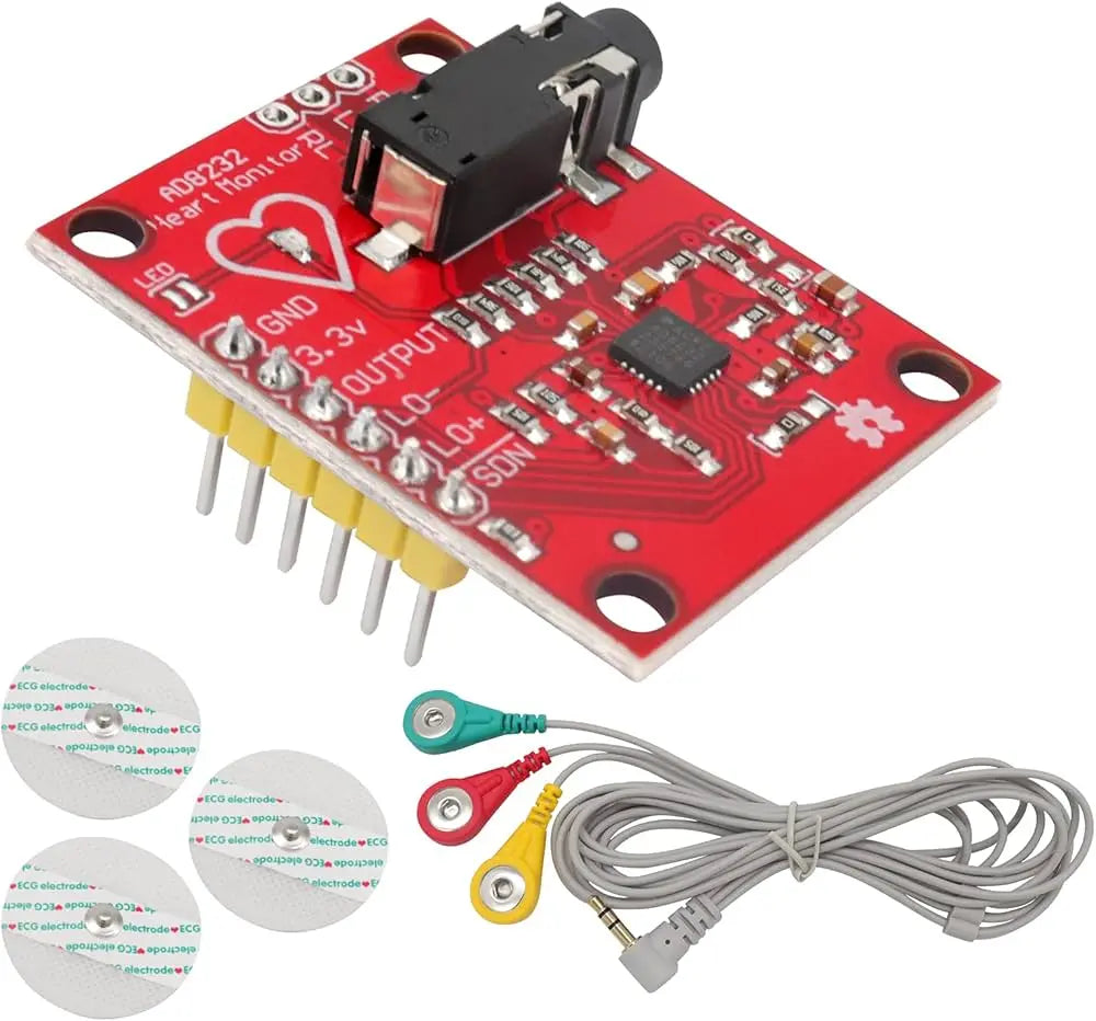 AD8232 ECG Heart Monitoring Sensor Module Kit