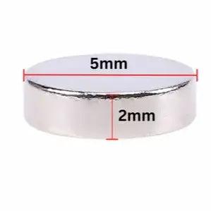 Neodymium Magnet 5x2mm Round 10 Pcs