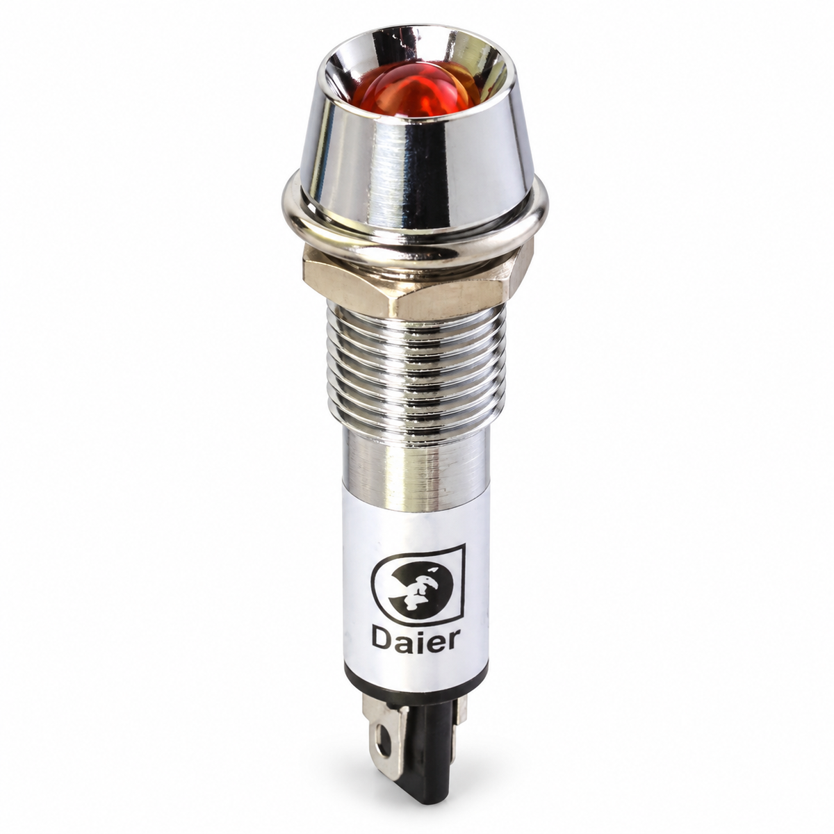 XD8-1 8mm Power Indicator Lamp 220V Brass 2-Pin