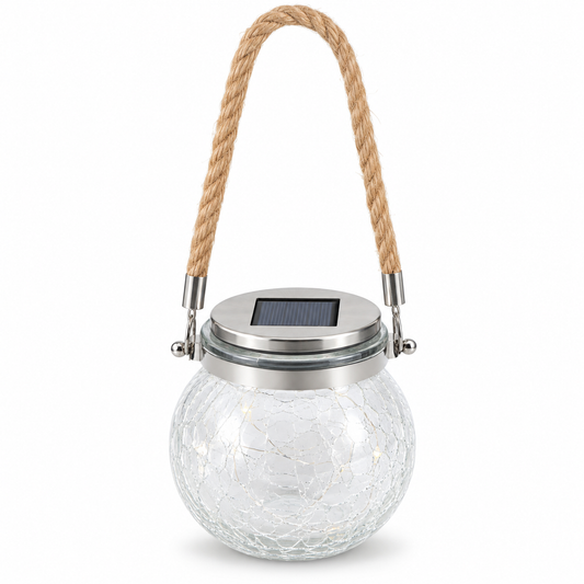 KIMI HOUSE Hanging Solar LED Lantern 2-Pack Garden Decor