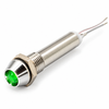 FL1M-6CJ-1 6mm Green LED Indicator 12V Metal Socket Head