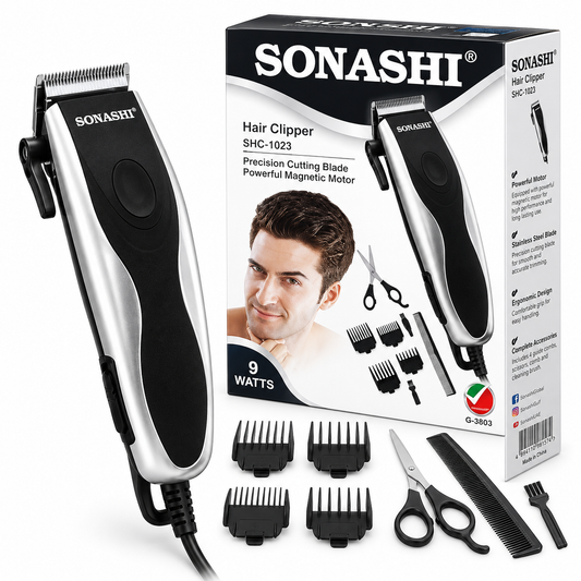 Sonashi Hair Clipper for Men SHC-1001 – Gold, 9W