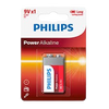 PHILIPS POWER ALKALINE BATTERY  9V 1 PACK 6LR61 - Alqamarshop