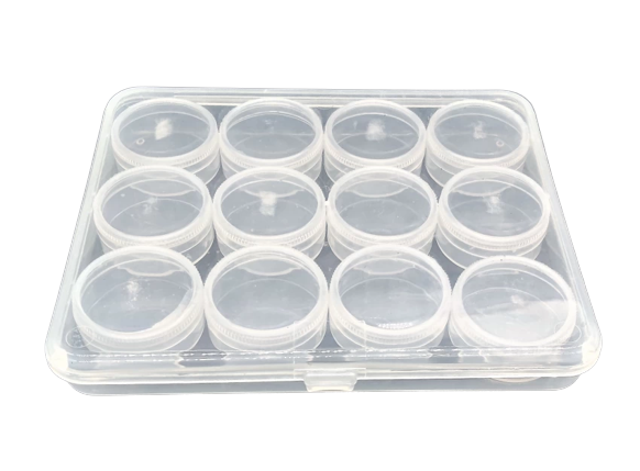 PLASTIC STORAGE BOX(12Pc boxes Set) Storage Box  (White)