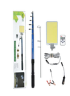 Multifunctional 5m Outdoor LED Fishing Rod Camping Lamp Light with IR Remote,3 Modes 500W