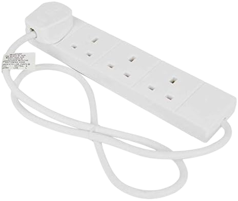 Multi Plug Extension | 4 Socket Extension Cable | 1m Extension Lead