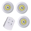 Led light with remote control set of 3, For home & office - Alqamarshop