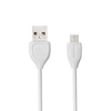 LESU RC-050m Micro USB Data Cable 1m Sync Transfer Fast Charging Data-white