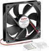 120mm x 25mm 12 Volt Brushless DC Cooler Computer  Case Cooling Fan 12V 2Pin 2 Pack