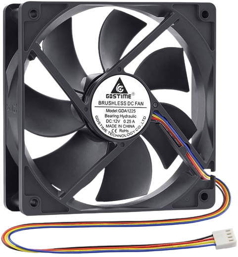 GDSTIME 120mm Fan 12V Computer Fan 120 x 25mm