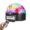 Disco Ball Lights, 9 Color LED Stage Light Crystal Magic  Ball Lamp Rotating Party Light Sound Activated Strobe  Light MP3 Player with Remote & Bluetooth Control and  U Disk for Party Xmas Wedding