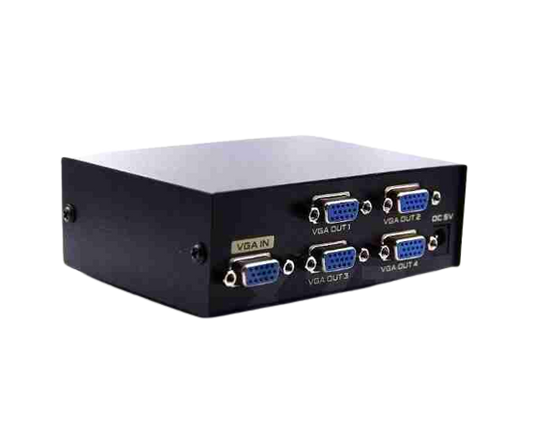 Vga Splitter 4 Port 250 Mhz - Black