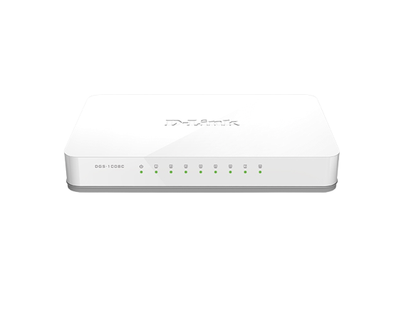 D-LINK 8-Port 10/100/1000 Mbps Unmanaged Switch DGS-1008C