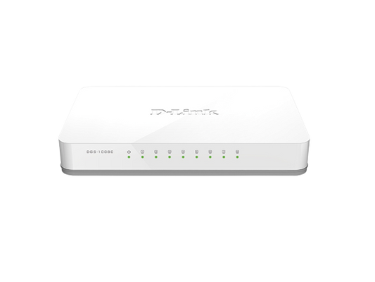 D-LINK 8-Port 10/100/1000 Mbps Unmanaged Switch DGS-1008C