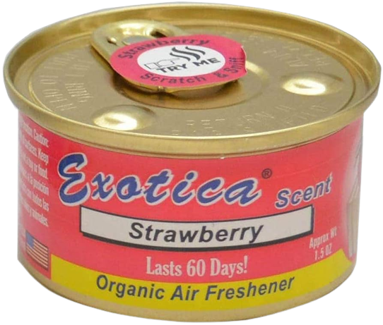 EXOTICA SCENT ORGANIC CAR AIR FRESHENER STRAWBERY 42G