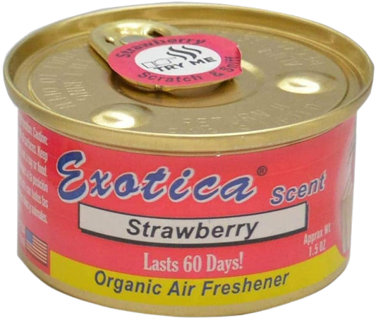 EXOTICA SCENT ORGANIC CAR AIR FRESHENER STRAWBERY 42G