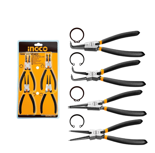 Ingco 4pcs circlip plier set 7" HCCPS01180