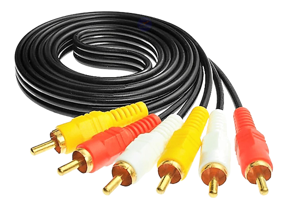 كابل AV من 3X RCA إلى 3X RCA بطول 1.5 متر