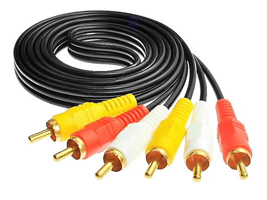 كابل AV من 3X RCA إلى 3X RCA بطول 1.5 متر