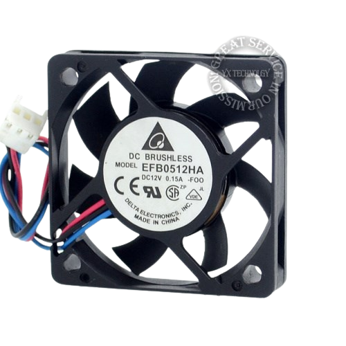 3-wire 50*50*10mm 50mm EFB0512HA 5010 12V 0.15A 5cm PWM speed cooling fan