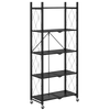 Folding Kitchen Shelf Space Saving Storage Rack with  Wheels 5-Layer - Alqamarshop