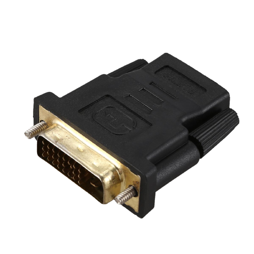 موصل محول فيديو DVI-D Dual Link 24+1 ذكر إلى HDMI أنثى