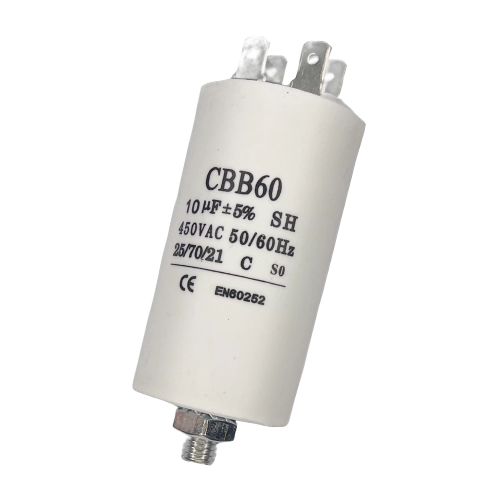 10uF Motor Run Capacitor Tag Spade 240v-450v CBB60